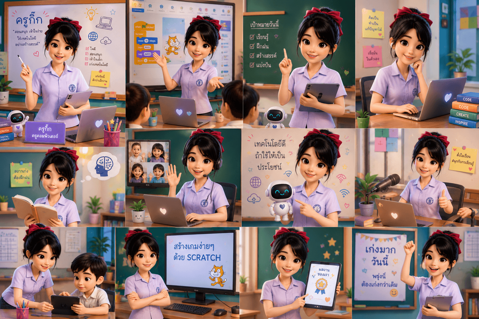 สร้าง ตัวการ์ตูน 3d